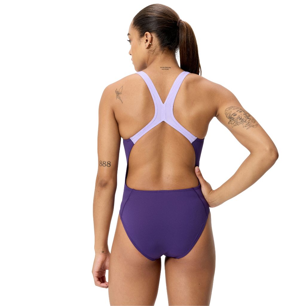 Speedo Solid Powerback Purple