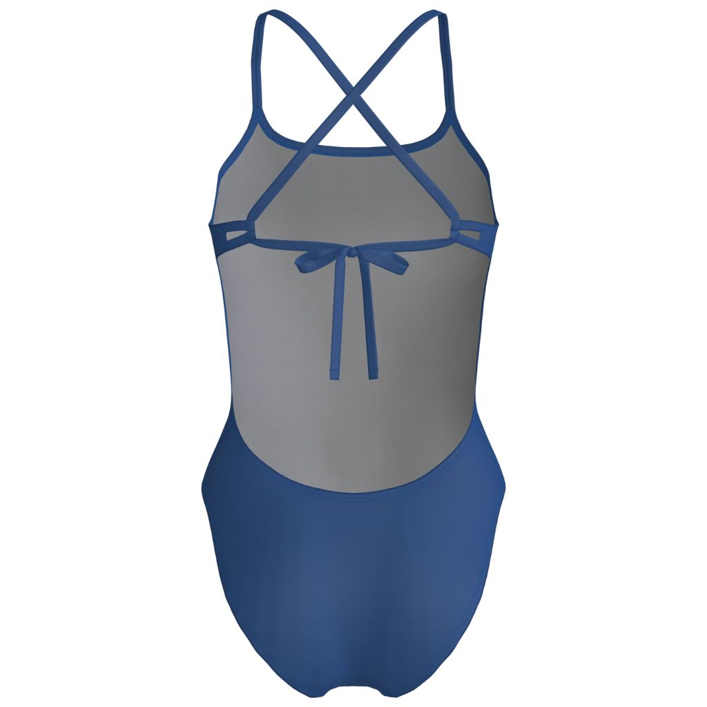 Speedo Solid Tie Back Blue