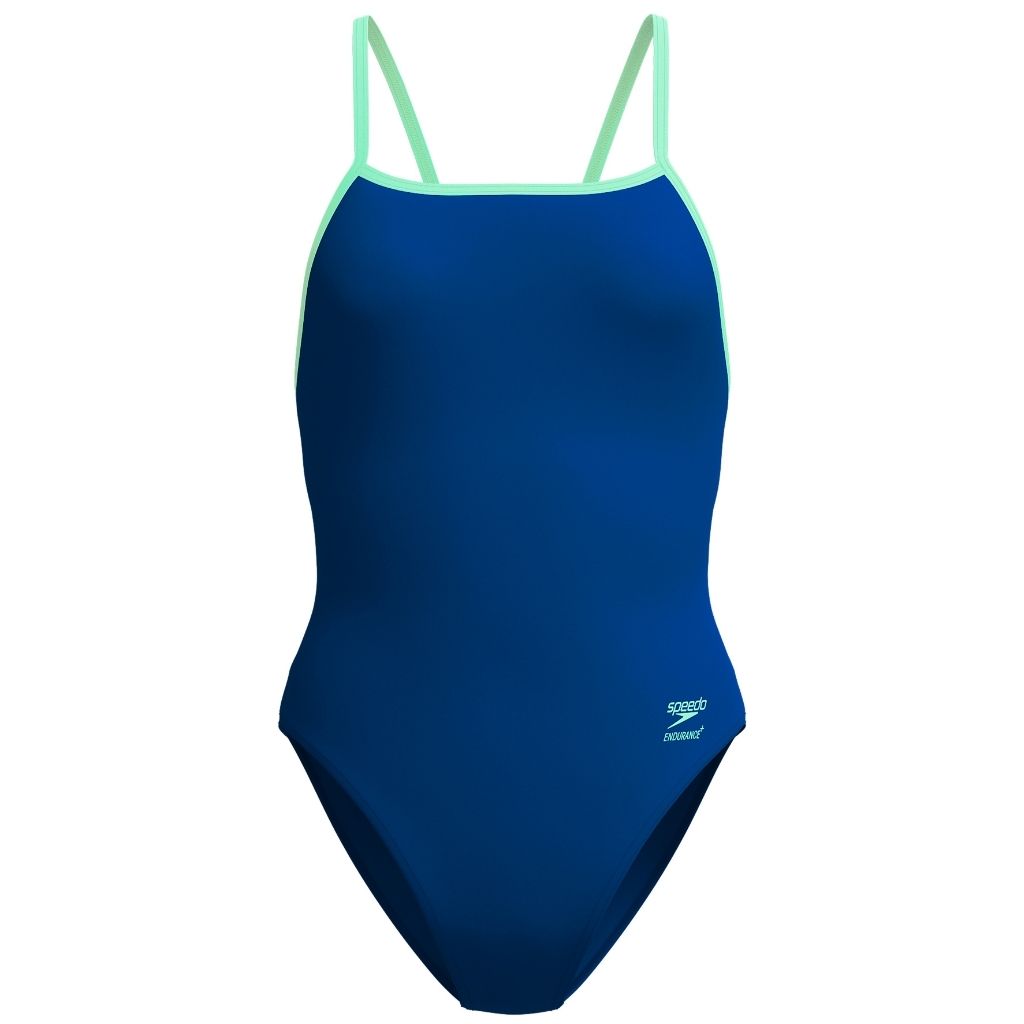 Speedo Solid Tri Back Aegan Denim