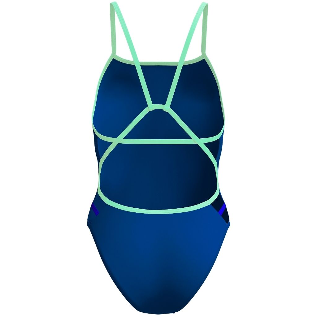 Speedo Solid Tri Back Aegan Denim