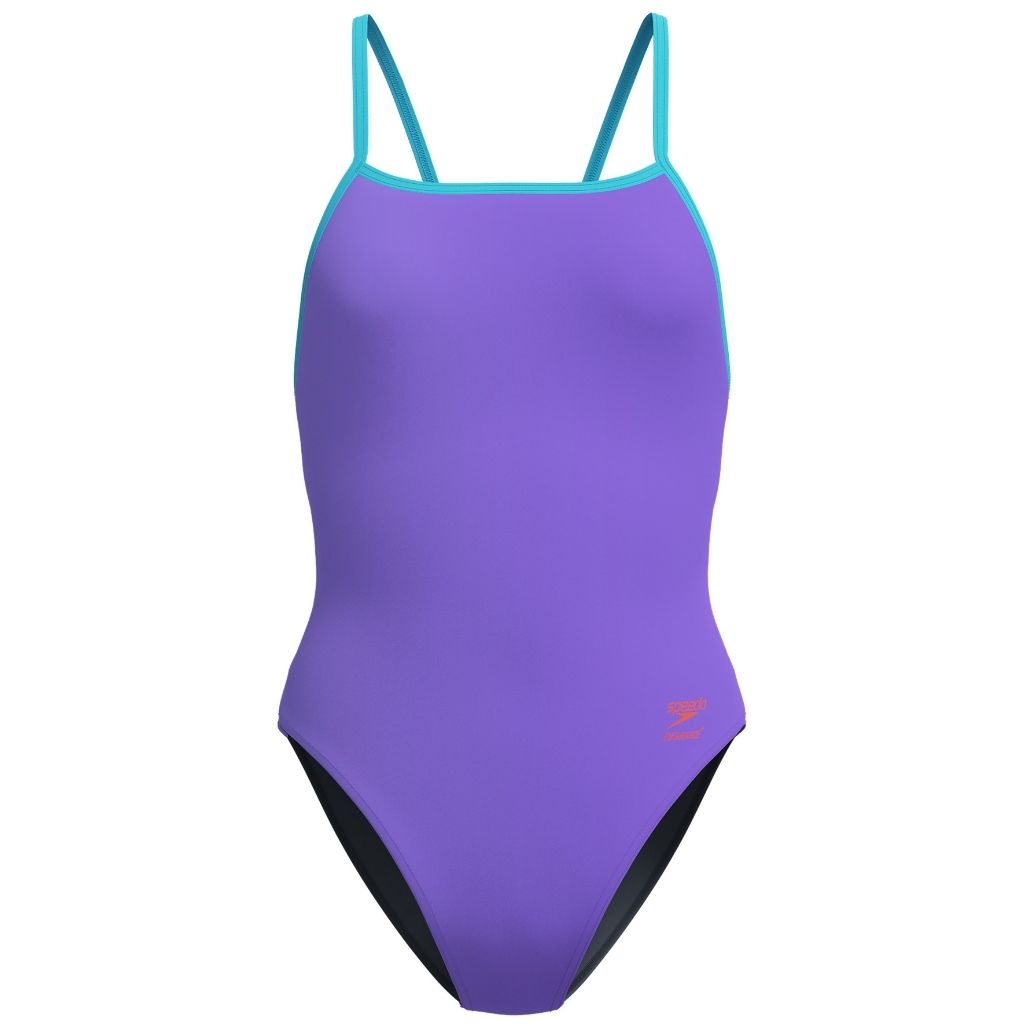 Speedo Solid Tri Back Indigo Glow Picton Blue