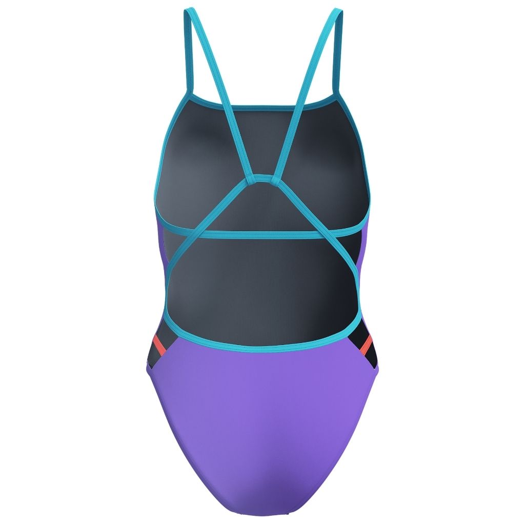 Speedo Solid Tri Back Indigo Glow Picton Blue