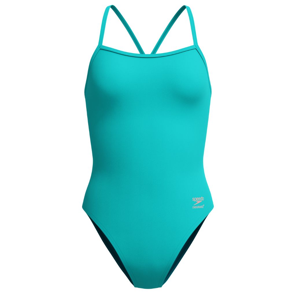Speedo Solid V Back Aqua Breeze