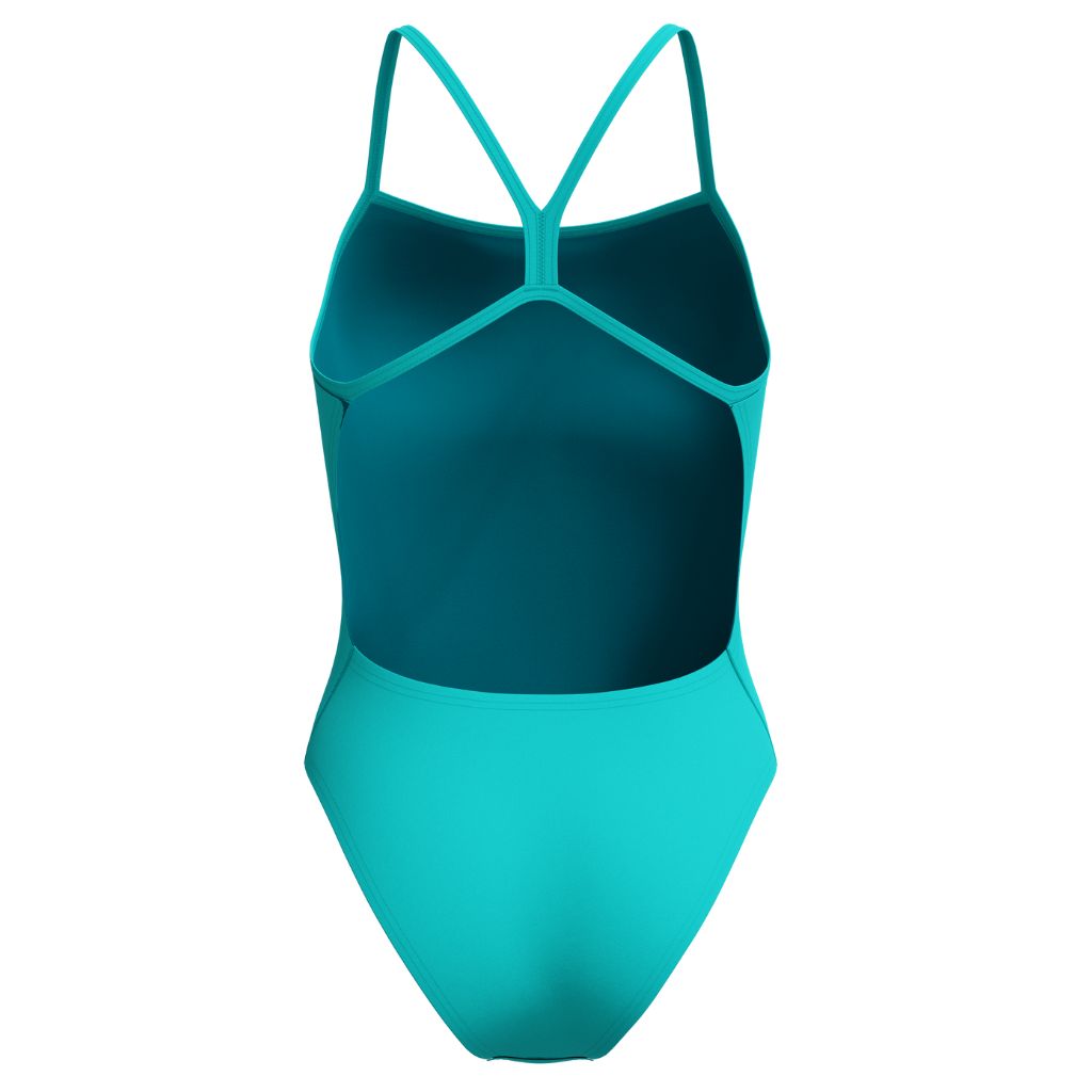 Speedo Solid V Back Aqua Breeze