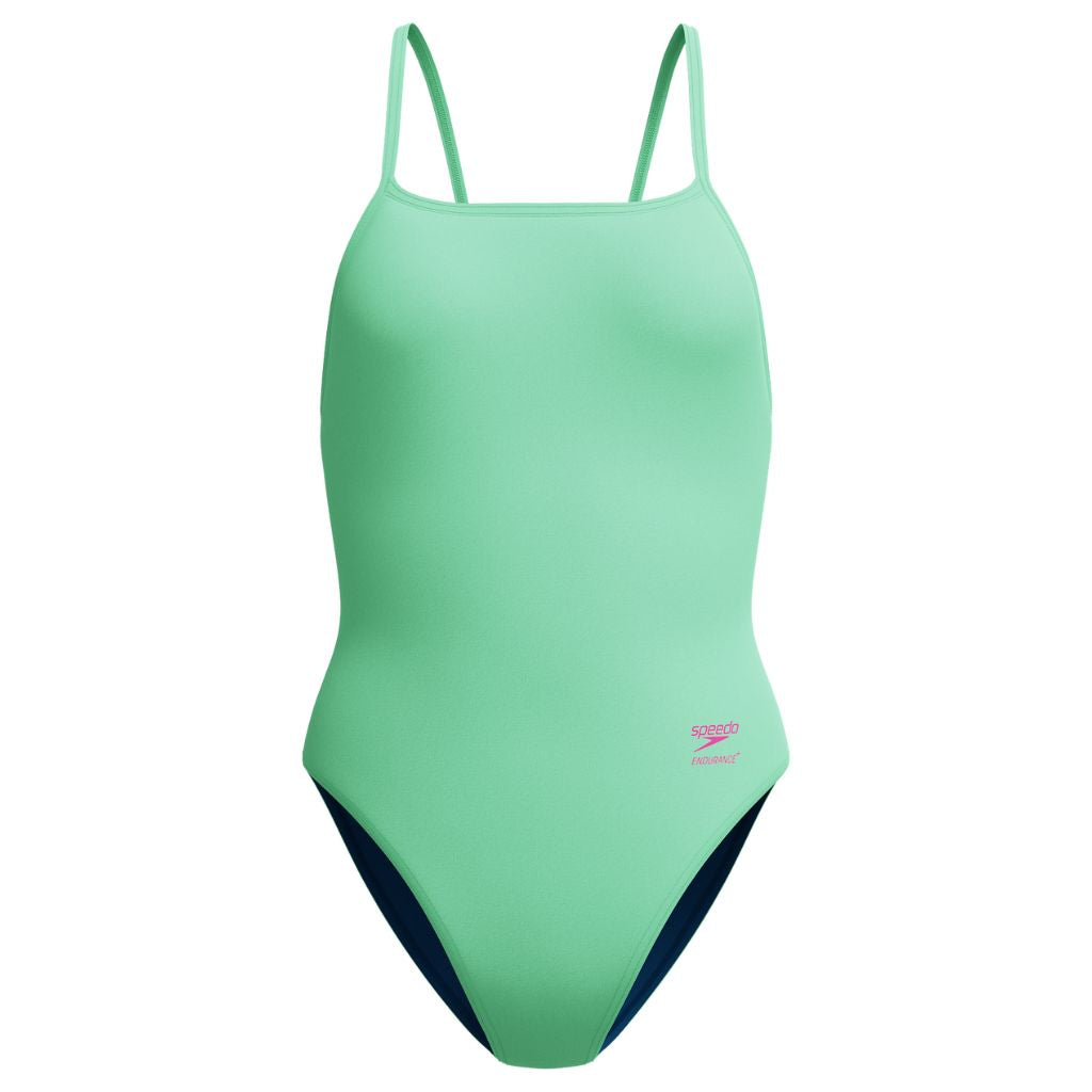 Speedo Solid Web Back Alfalfa Green