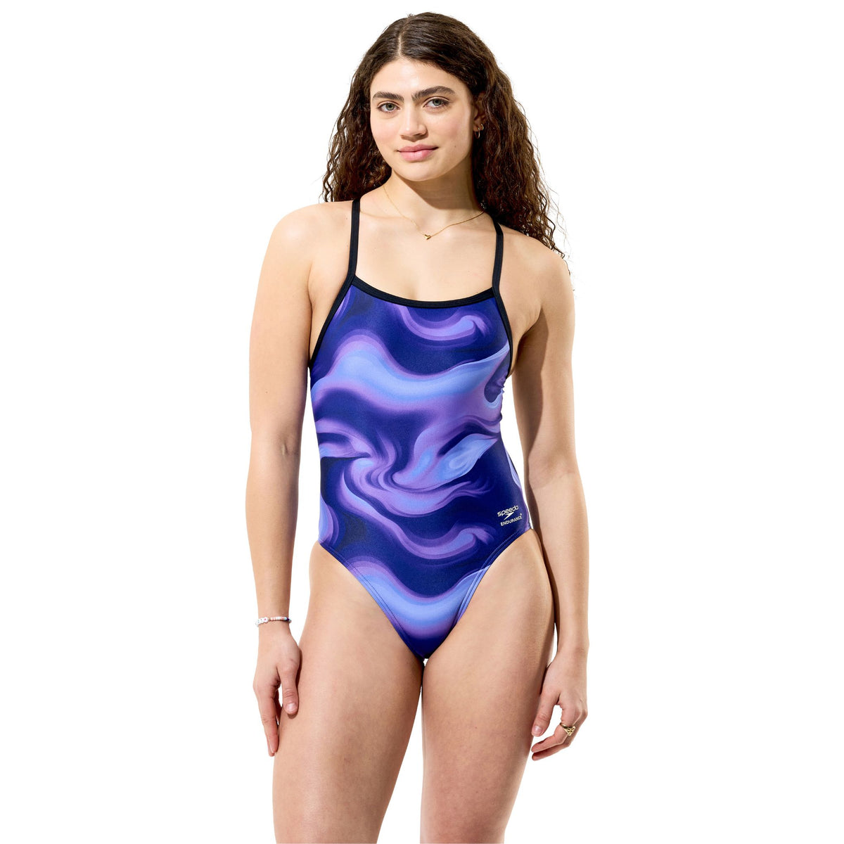 Speedo Topography Turnback Purple