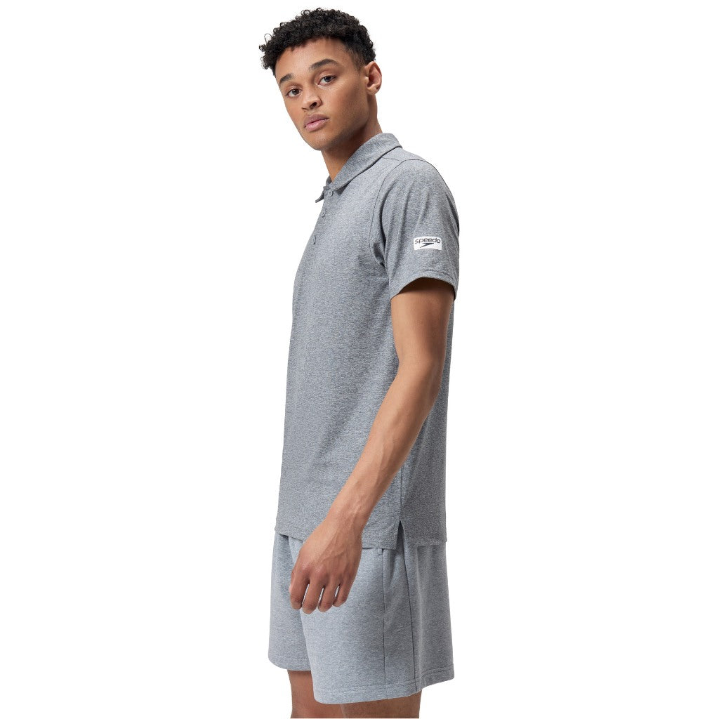 Speedo Unisex Short Sleeve Polo Grey