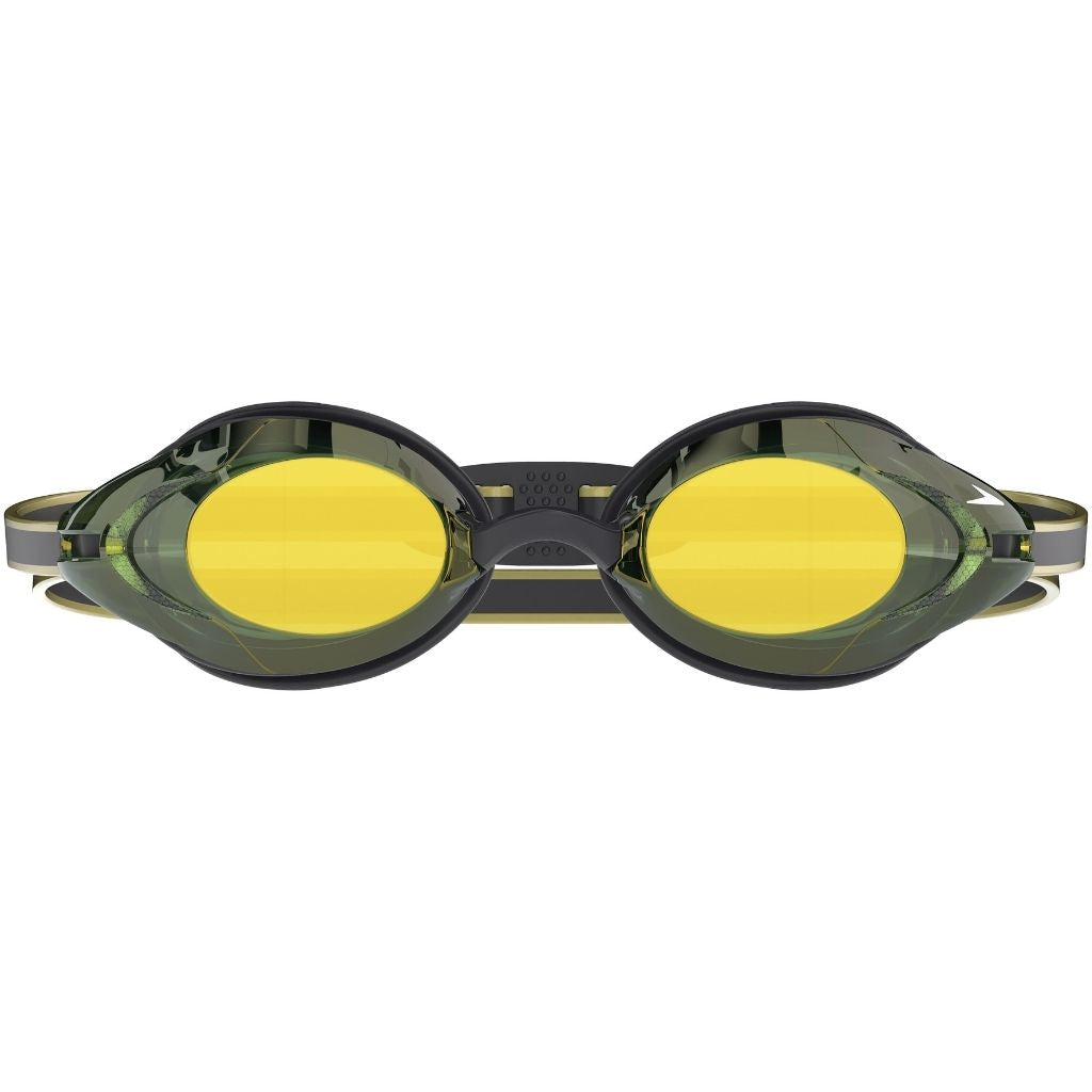 black speedo goggles Speedo Vanquisher 3.0 Mirrored Black Emerald Gold