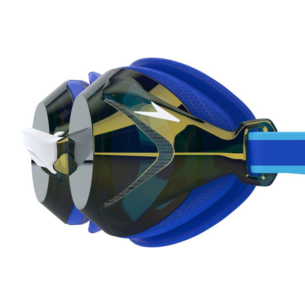 Speedo Junior Vanquisher 3.0 Mirrored Cobalt Blue Gold
