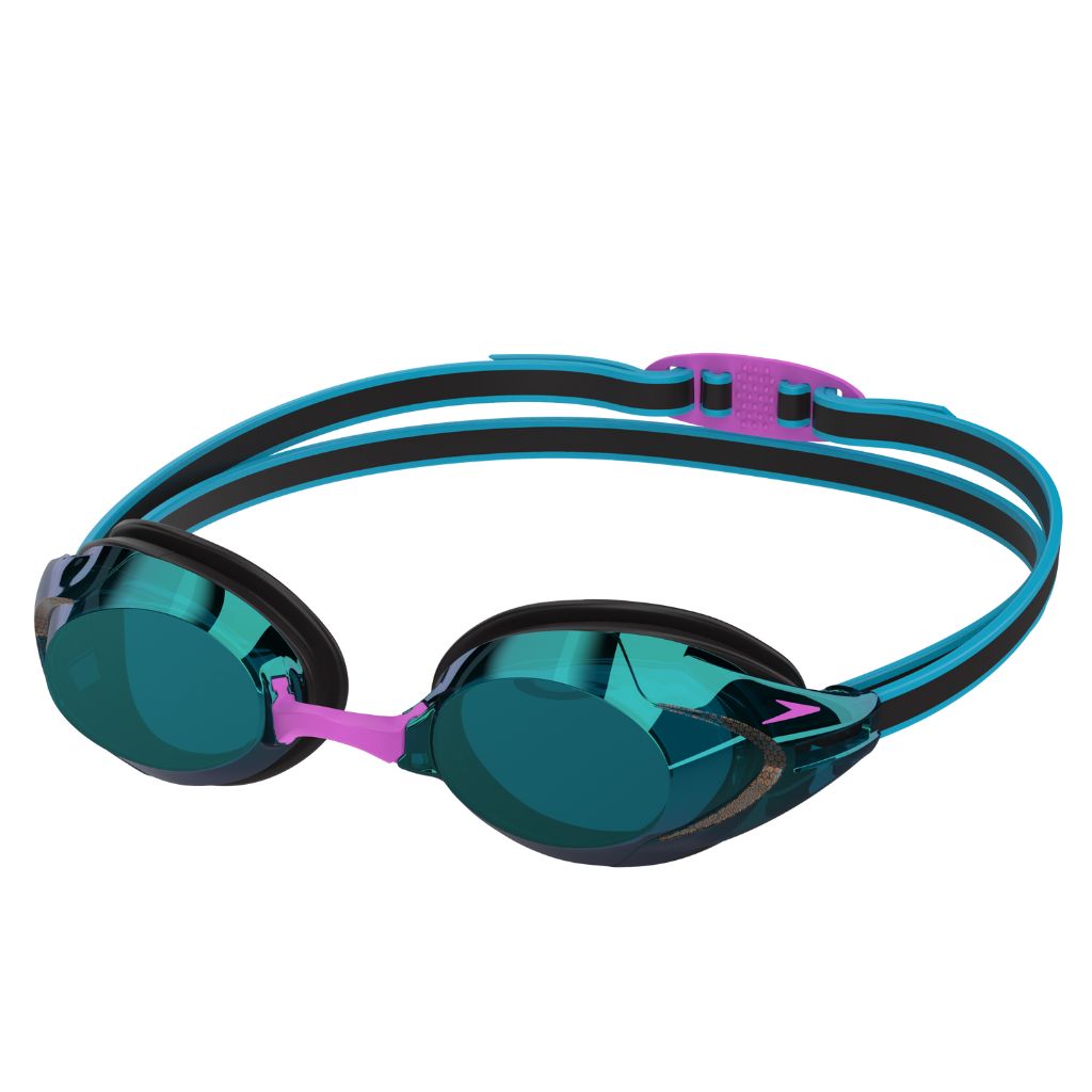 Speedo Vanquisher 3.0 Mirrored Speedo Black Cobalt Emerald