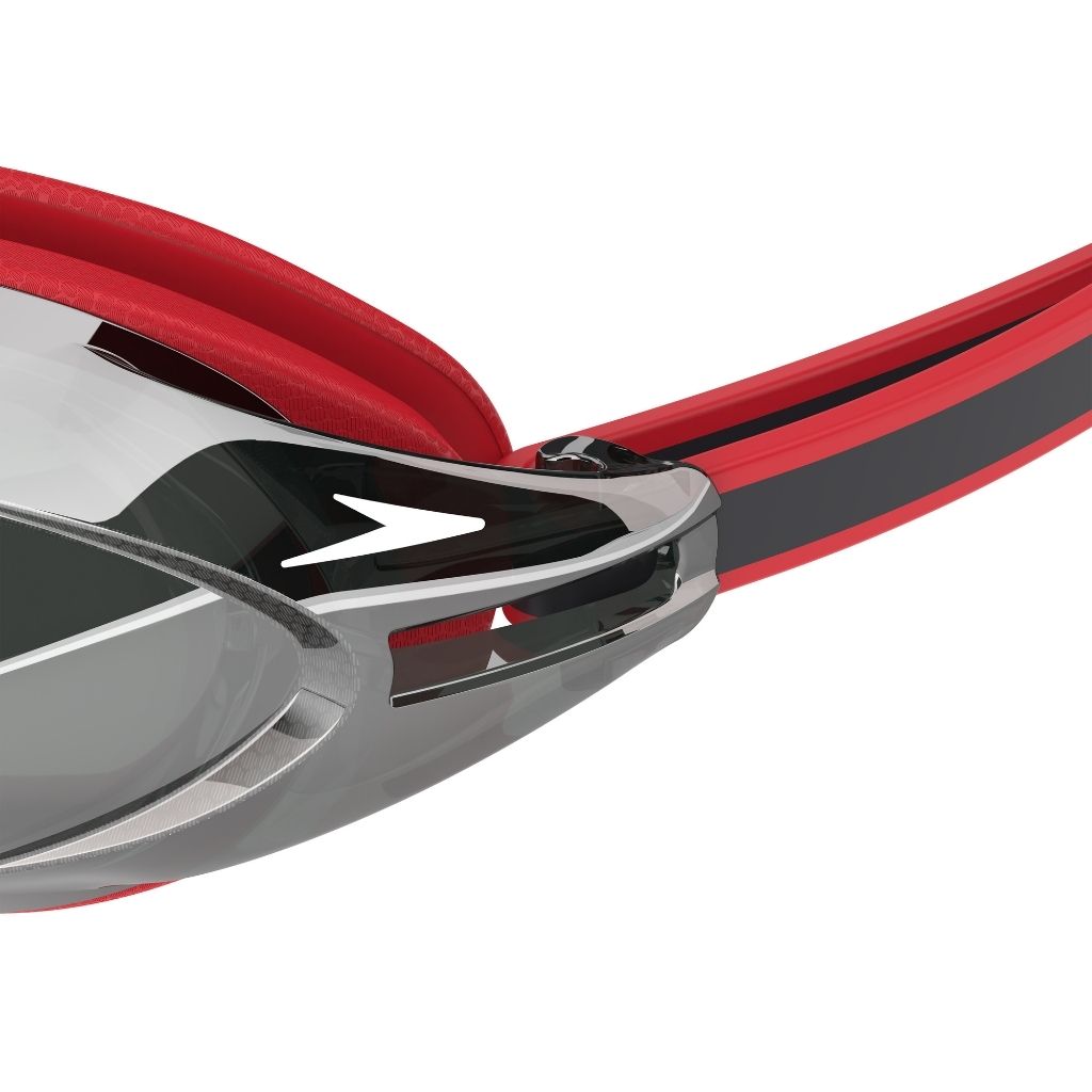 Speedo Vanquisher 3.0 Mirrored Team Red Swim Training Goggle