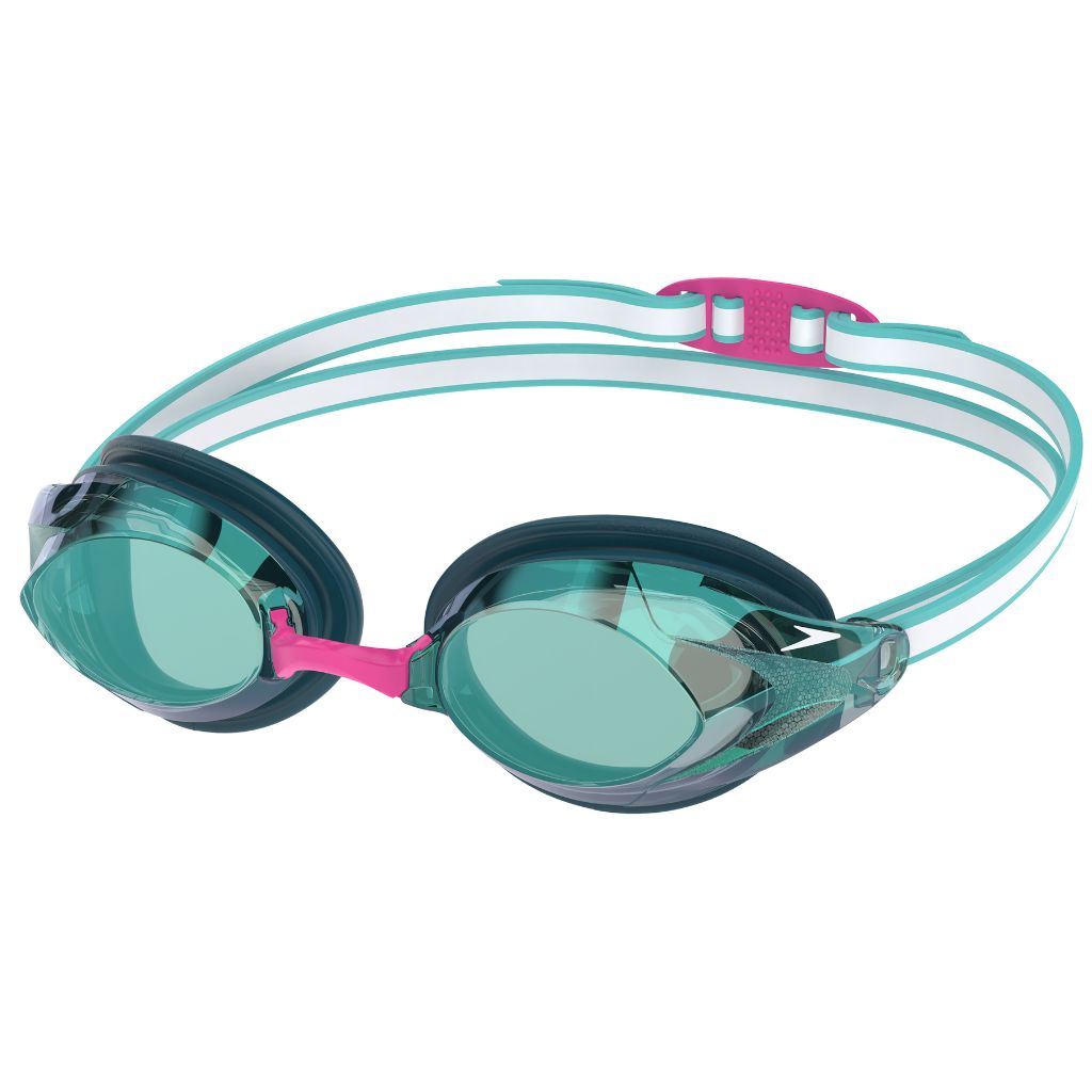 Speedo Womens Vanquisher 3.0 Mirrored Green Pink