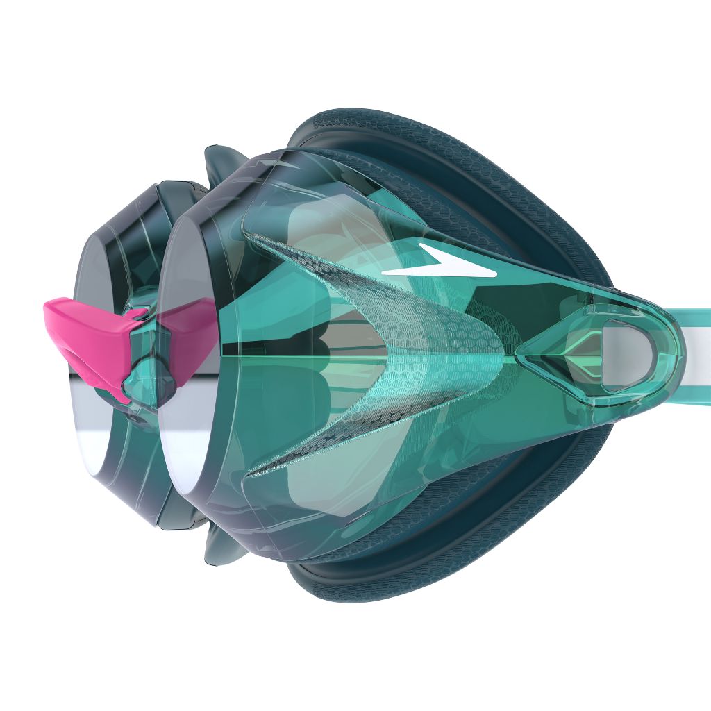 Speedo Womens Vanquisher 3.0 Mirrored Green Pink