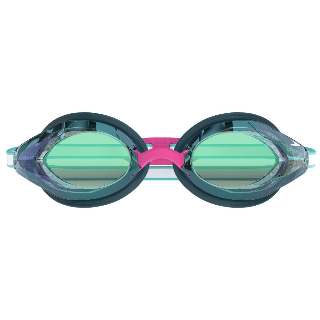Speedo Womens Vanquisher 3.0 Mirrored Green Pink
