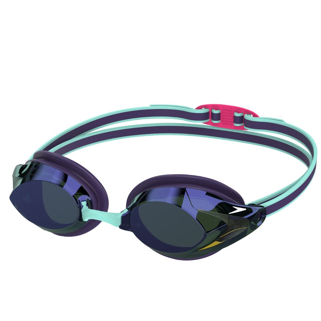 Speedo Womens Vanquisher 3.0 Mirrored Acai Purple Emerald Iris