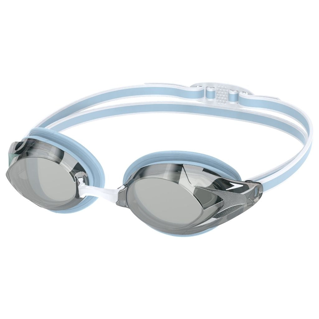 Speedo Womens Vanquisher 3.0 Mirrored Hawaiian Sky Silver Swim Training Goggle