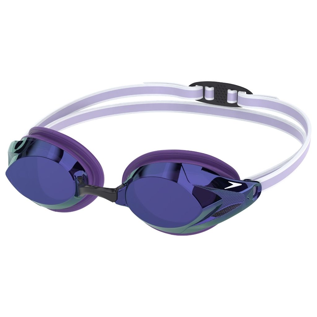 Speedo Womens Vanquisher 3.0 Mirrored Purple Haze Silver Swim Training Goggle