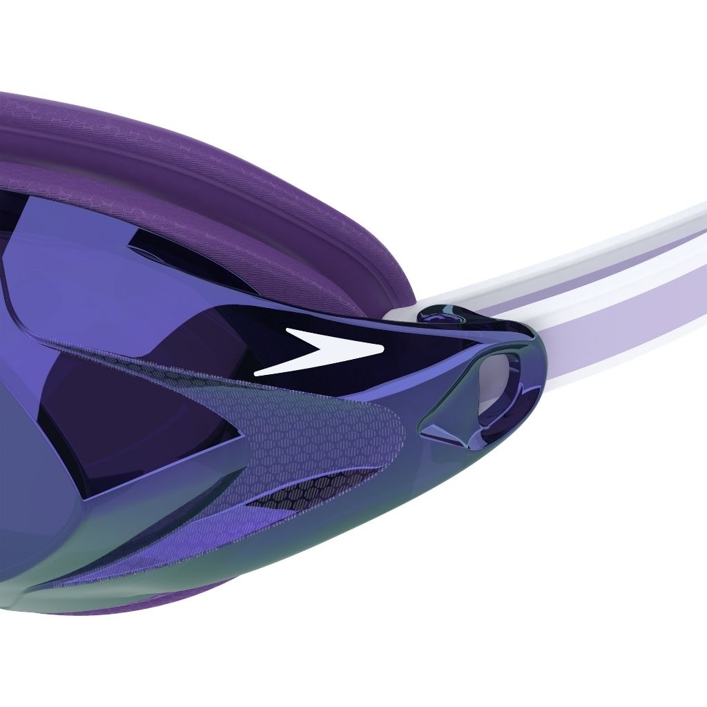 Speedo Womens Vanquisher 3.0 Mirrored Purple Haze Silver Swim Training Goggle