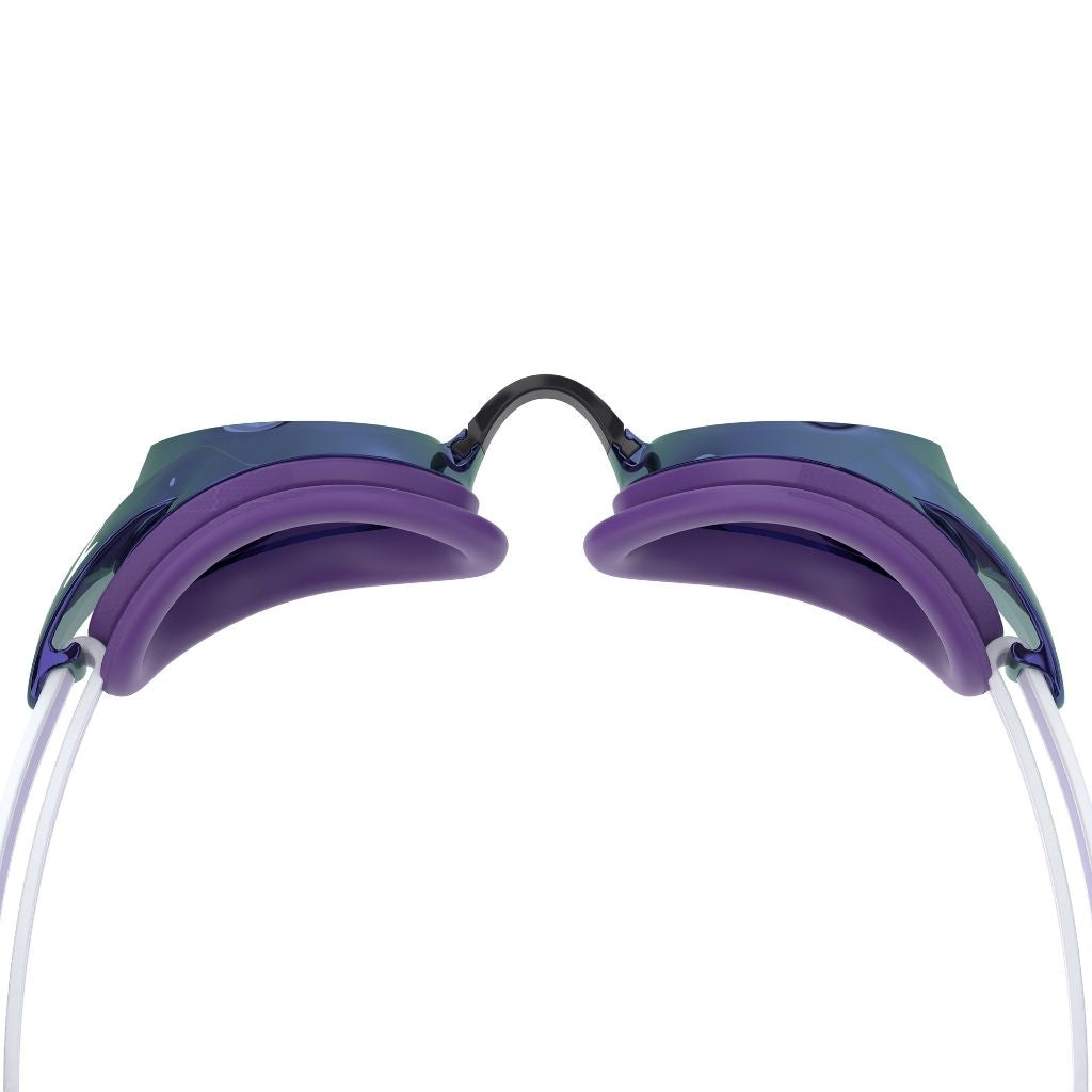 Speedo Womens Vanquisher 3.0 Mirrored Purple Haze Silver Swim Training Goggle