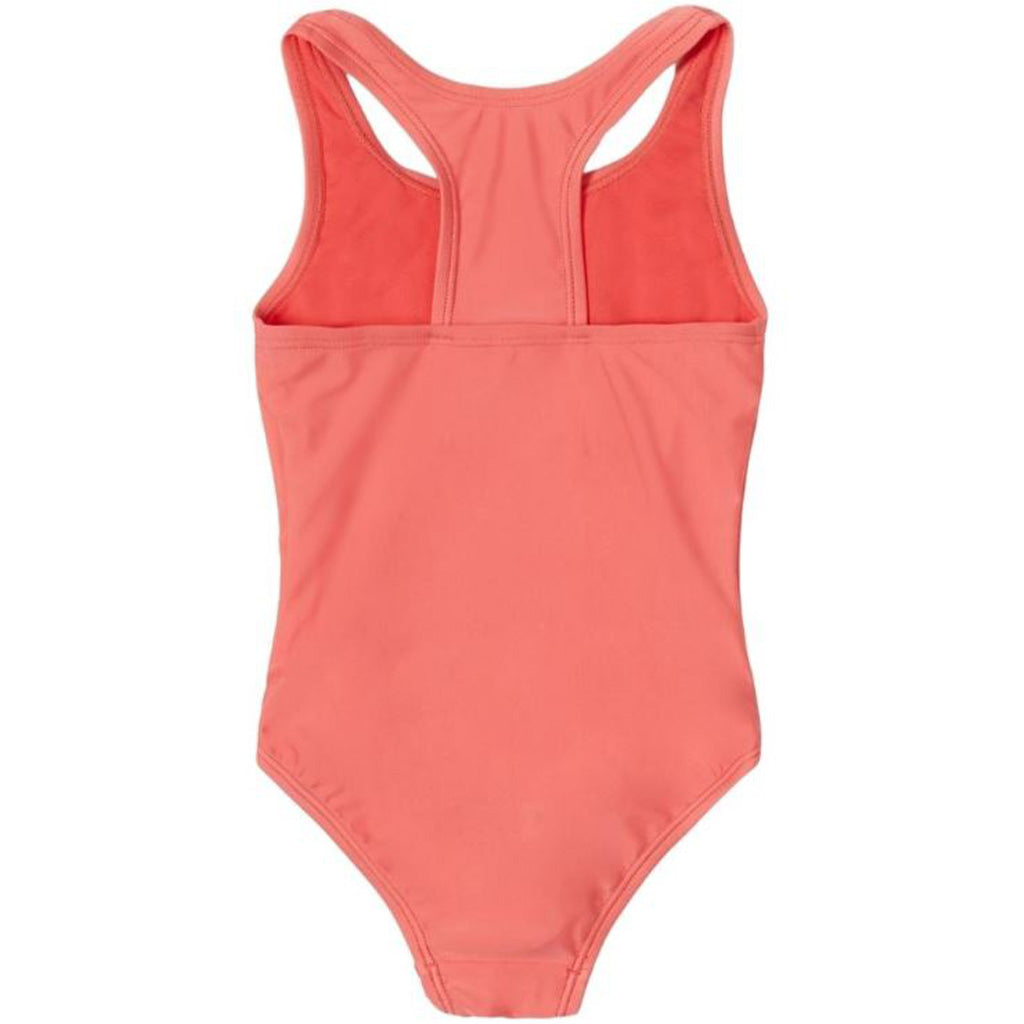 Speedo Girl's Solid Racerback One Piece - Pink