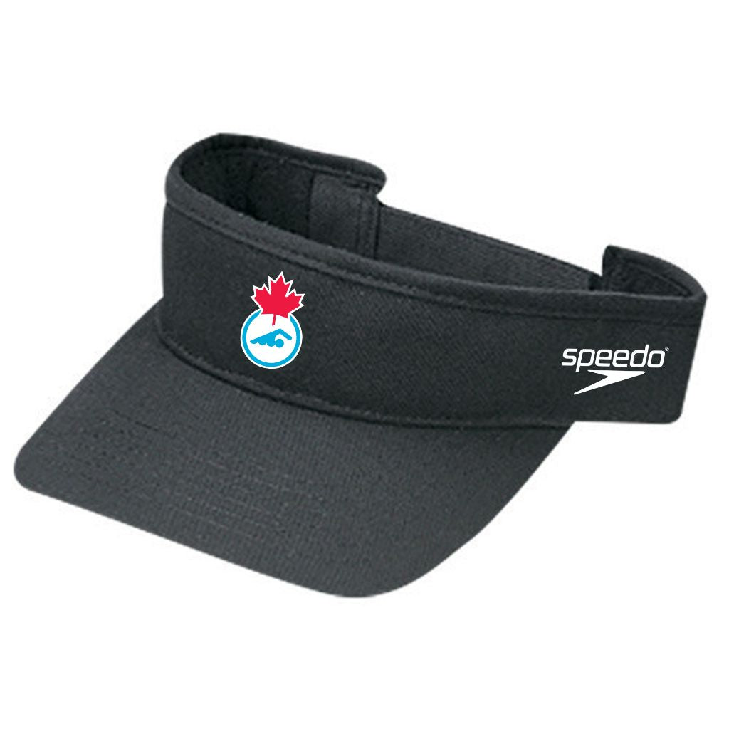 Swimming Canada Adjustable Visor Black