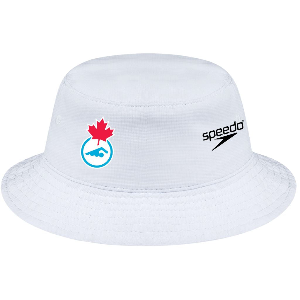 Swimming Canada Bucket Hat White
