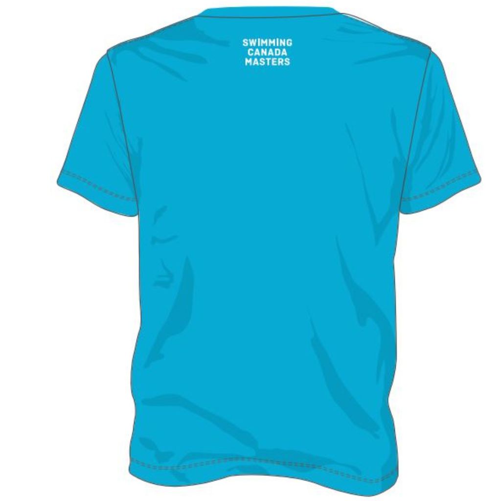 Swimming Canada Men&#39;s Heather Blue Tshirt ENG &quot;Masters&quot;