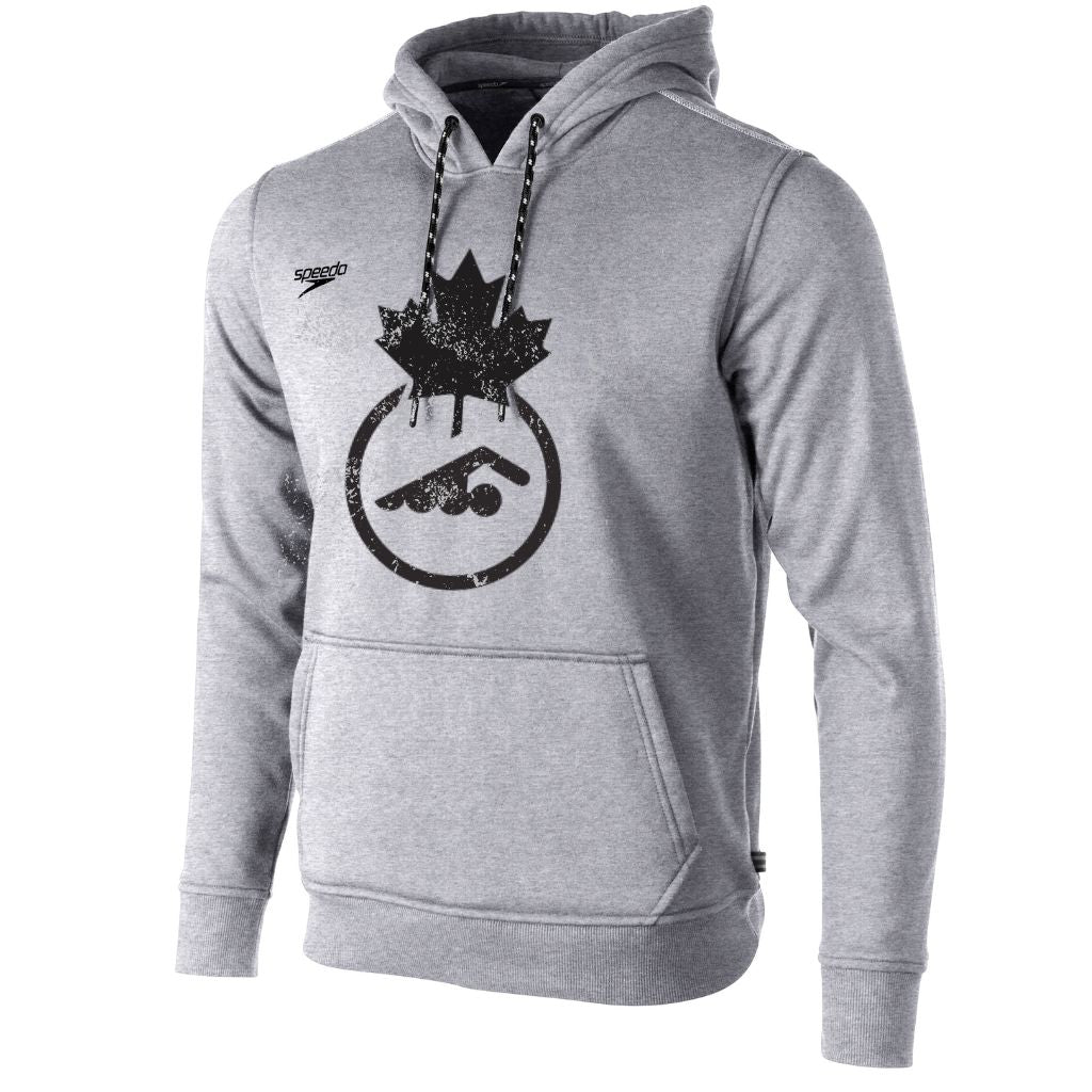 Swimming Canada Unisex Grey Speedo Hoodie Swim Canada Logo