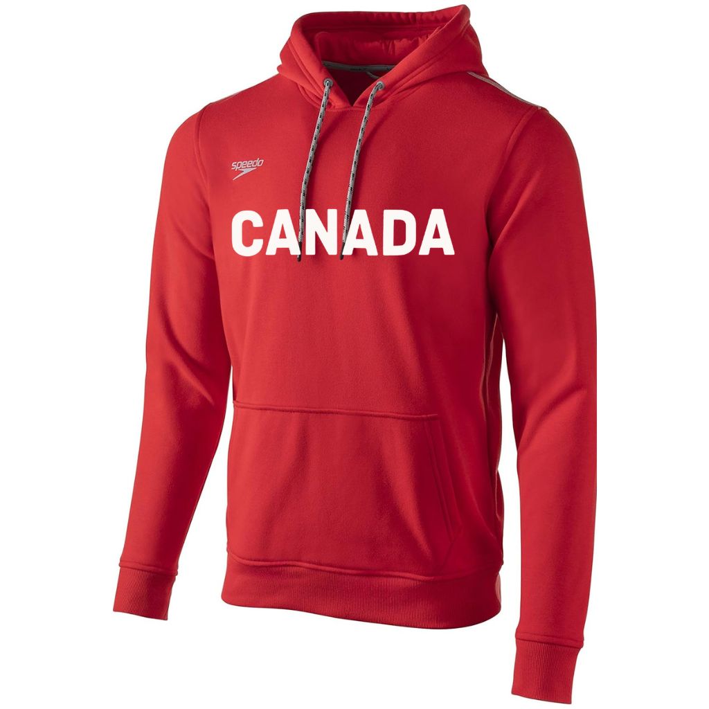 Swimming Canada Speedo Hoodie Canada Logo Red