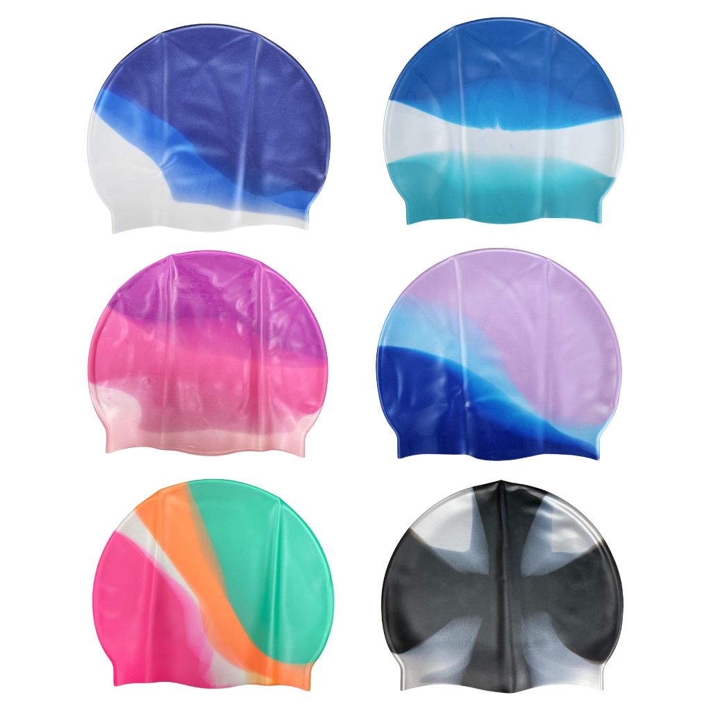 TAS Multi Colour Silicone Swim Caps