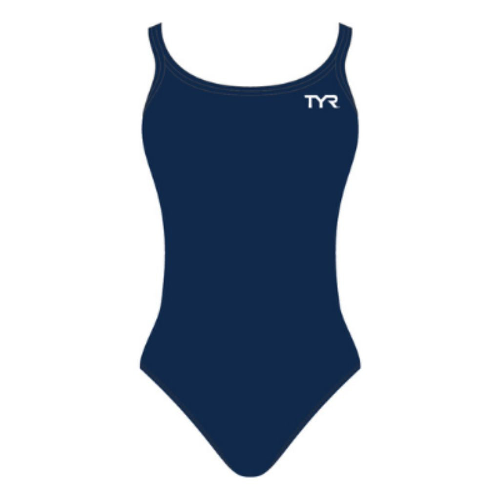 TYR Youth Solid Dimaxback Navy