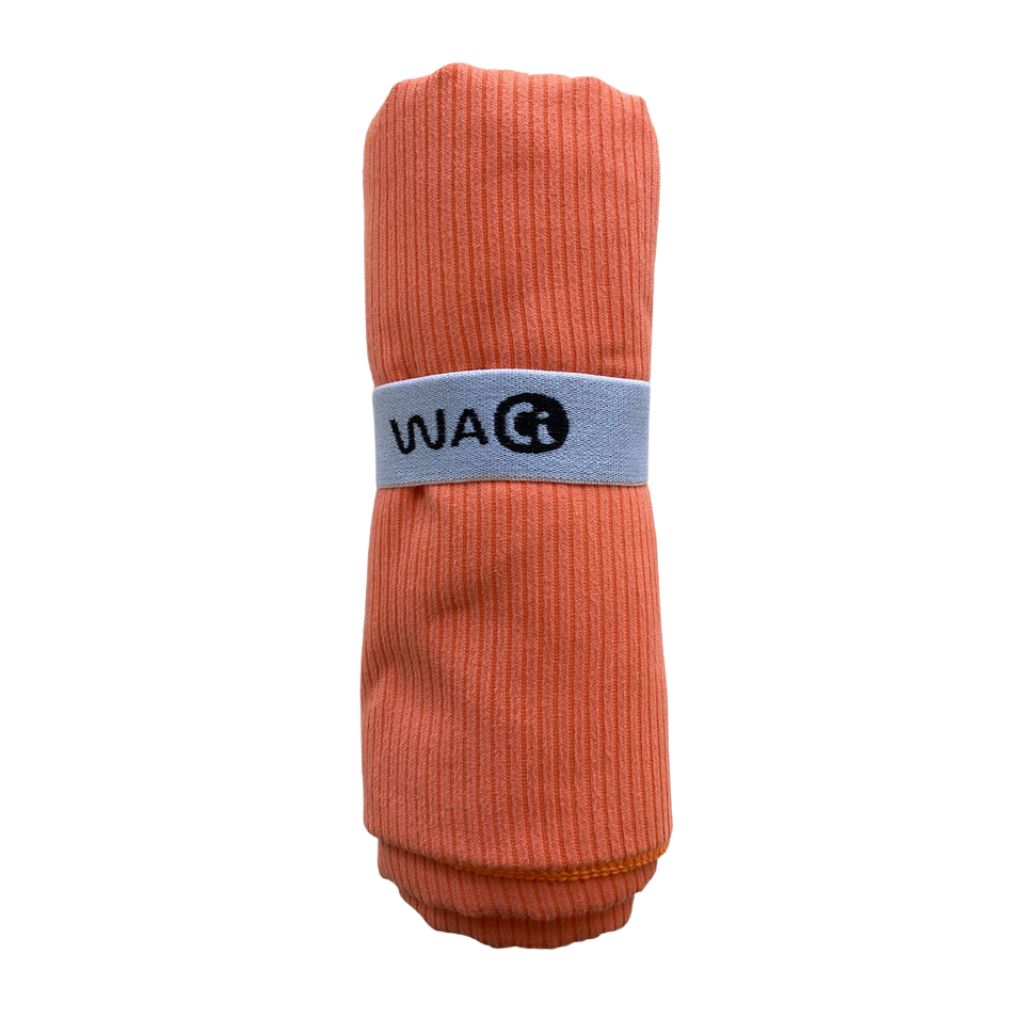 Waci Ribbed Towel coral orange