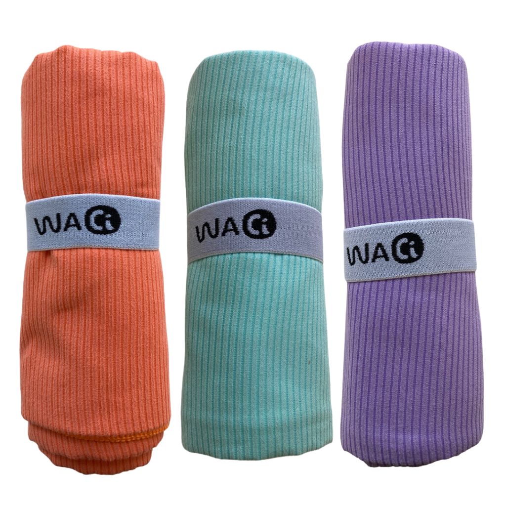 Waci Ribbed Towel orange blue purple