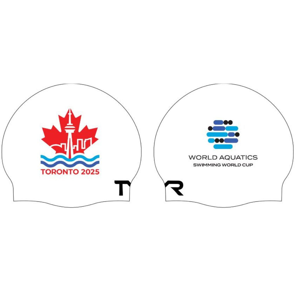 World Cup TYR Silicone Swim Cap White