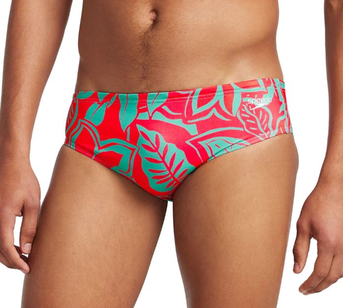 Speedo Men's Printed One Brief Swimsuit - Exploded Floral