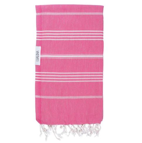 Lualoha Classic Towel - Hot Pink