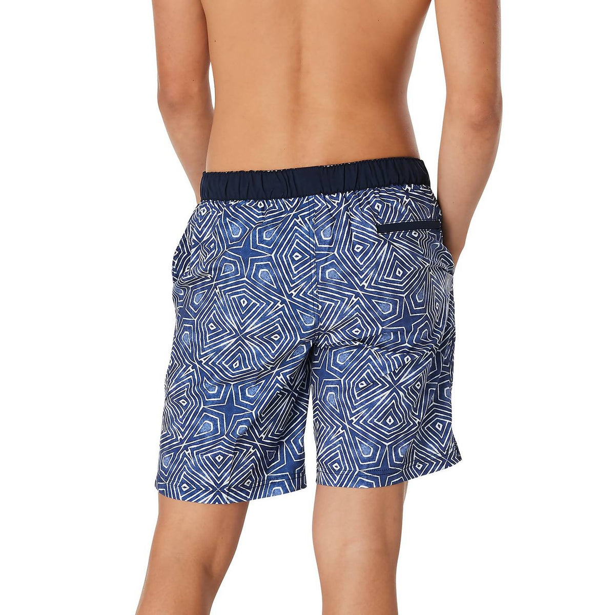 Speedo Print Bondi Boardshort 20&quot; - Geometric Navy