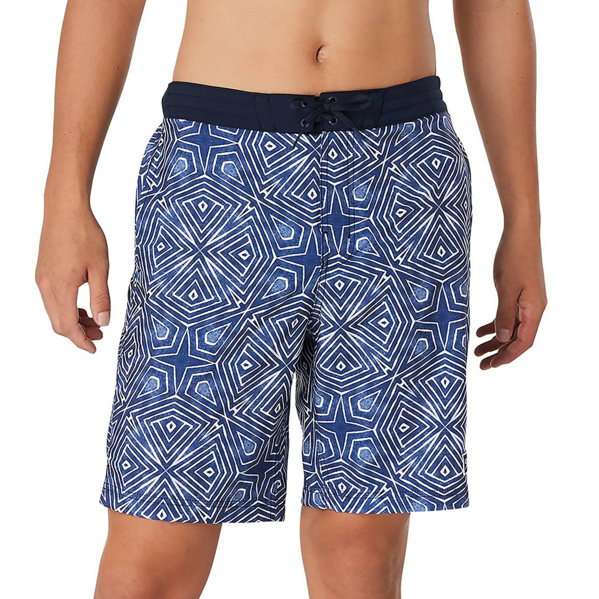 Speedo Print Bondi Boardshort 20&quot; - Geometric Navy