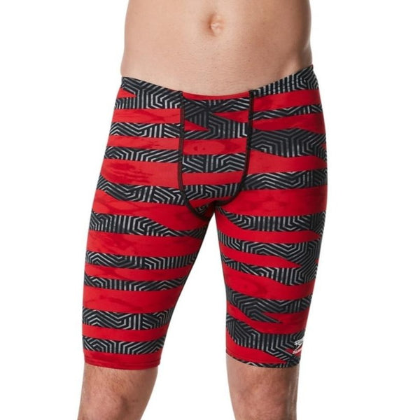Speedo Men's Jammer Contort Stripes - Red