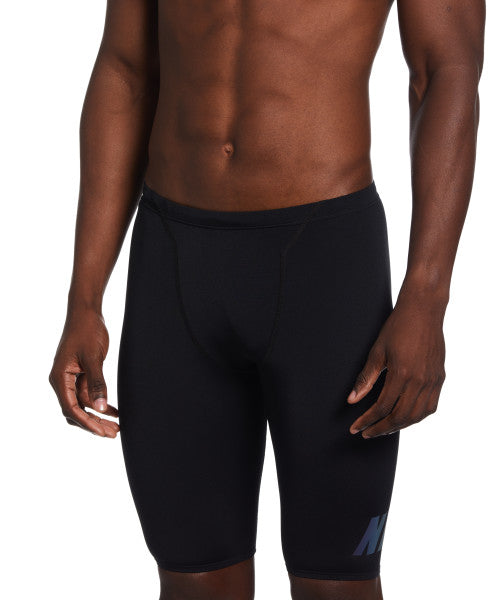 Nike Men's Multi Graphic Jammer Swimsuit - Jet Black