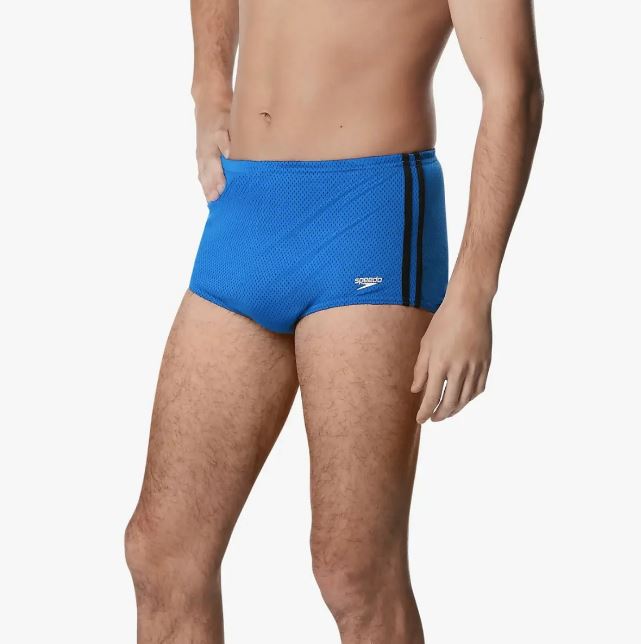 Speedo Men&#39;s Poly Mesh Square Leg - Blue