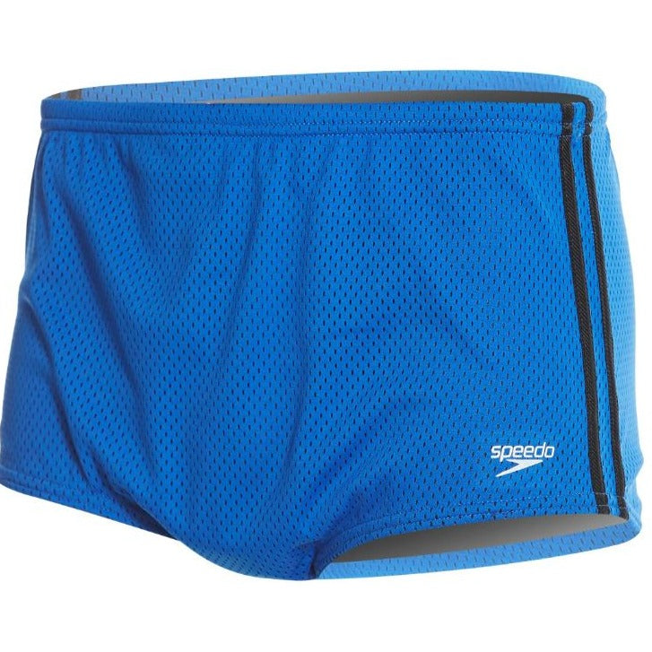 Speedo Men&#39;s Poly Mesh Square Leg - Blue