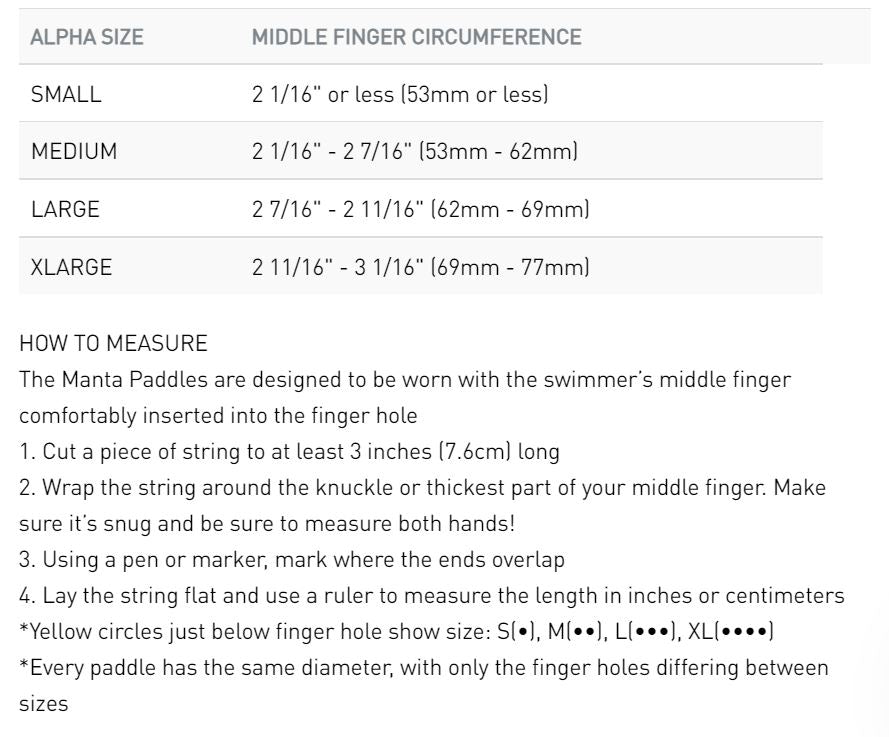Finis Manta Paddle Team Aquatic Supplies